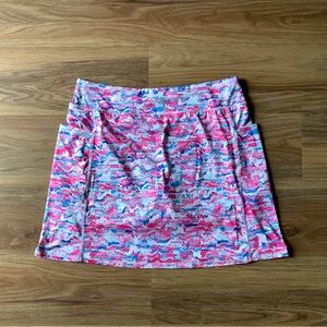 Reel Legends Pink Multi-Print Skirted Skort